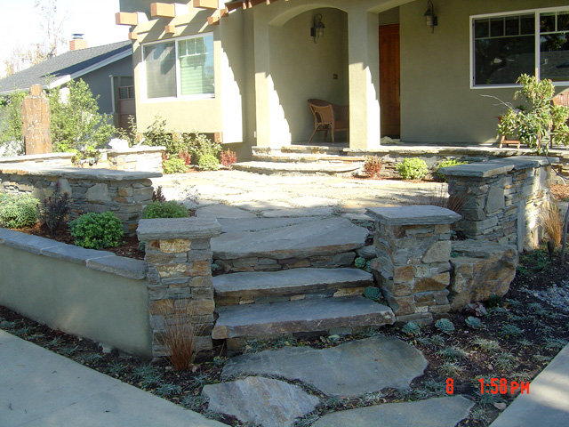 natural stone steps stairs